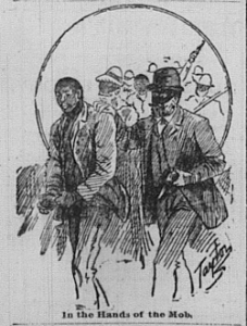 representation of the lynching found in the Appeal-Avalanche 10 March 1892.
