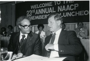 Ben Hooks and Senator Edward Kennedy, 1972.