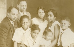 Hooks Family, ca. 1930. Benjamin Hooks, bottom row, center.